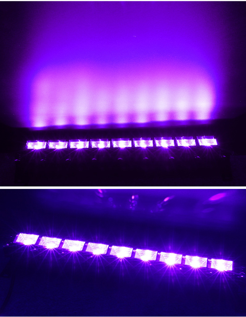 36W Plug-In 385nm-400nm Black UV Linear LED Wall Washer Light